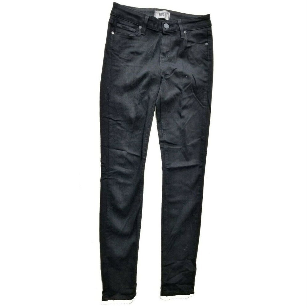Paige Verdugo Transcend Ultra Skinny Black Jeans, Women's Size 26